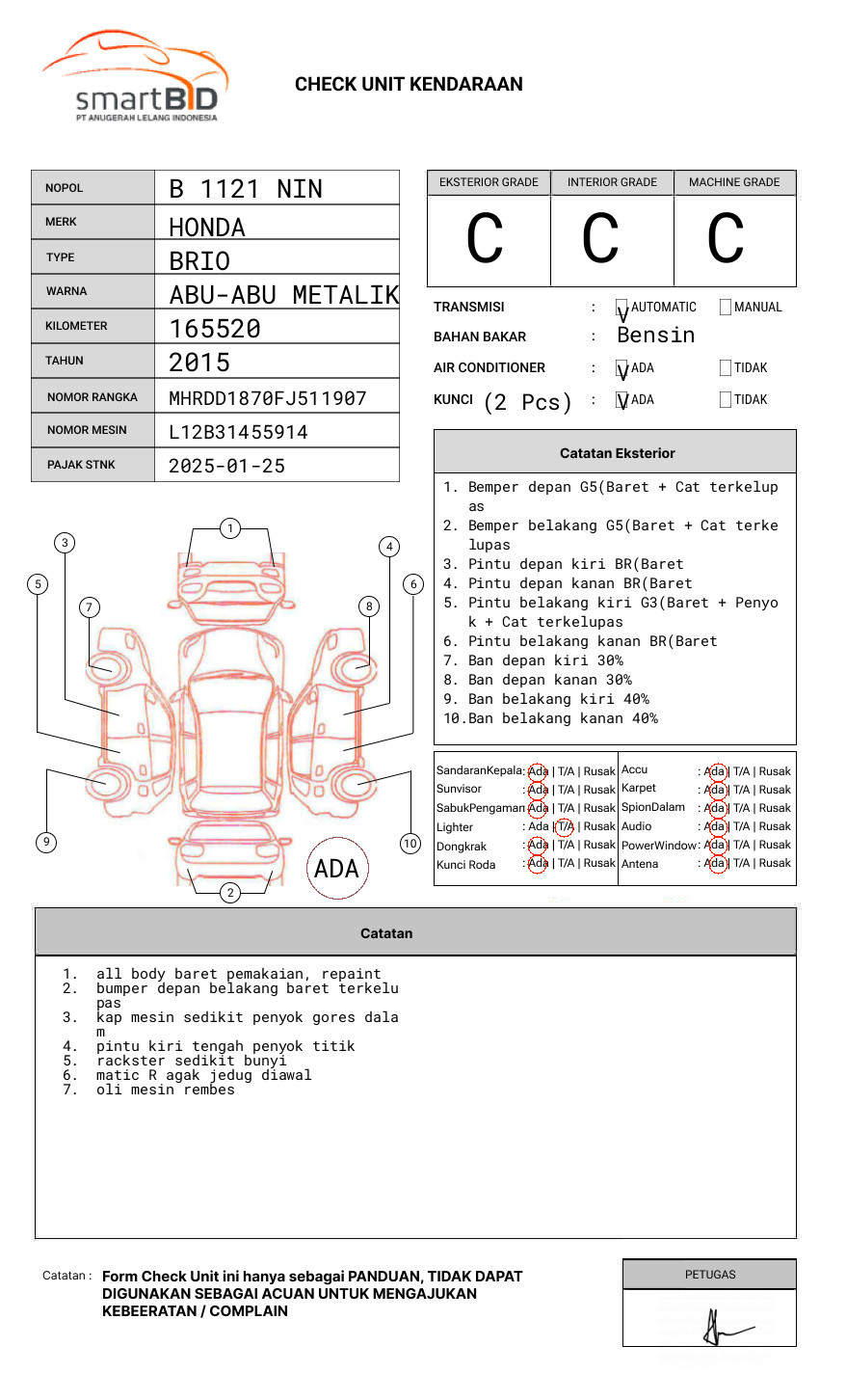 HONDA BRIO DD1 1.2 E