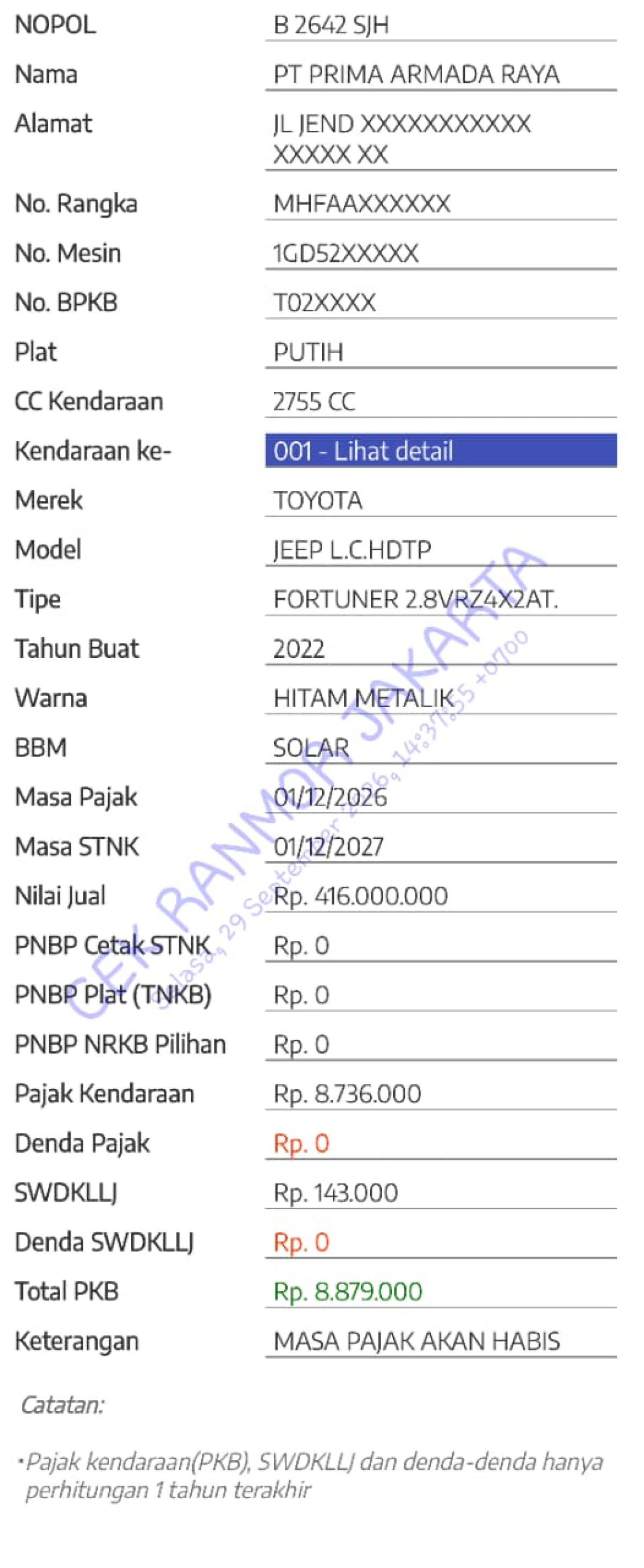 TOYOTA FORTUNER 2.8 VRZ