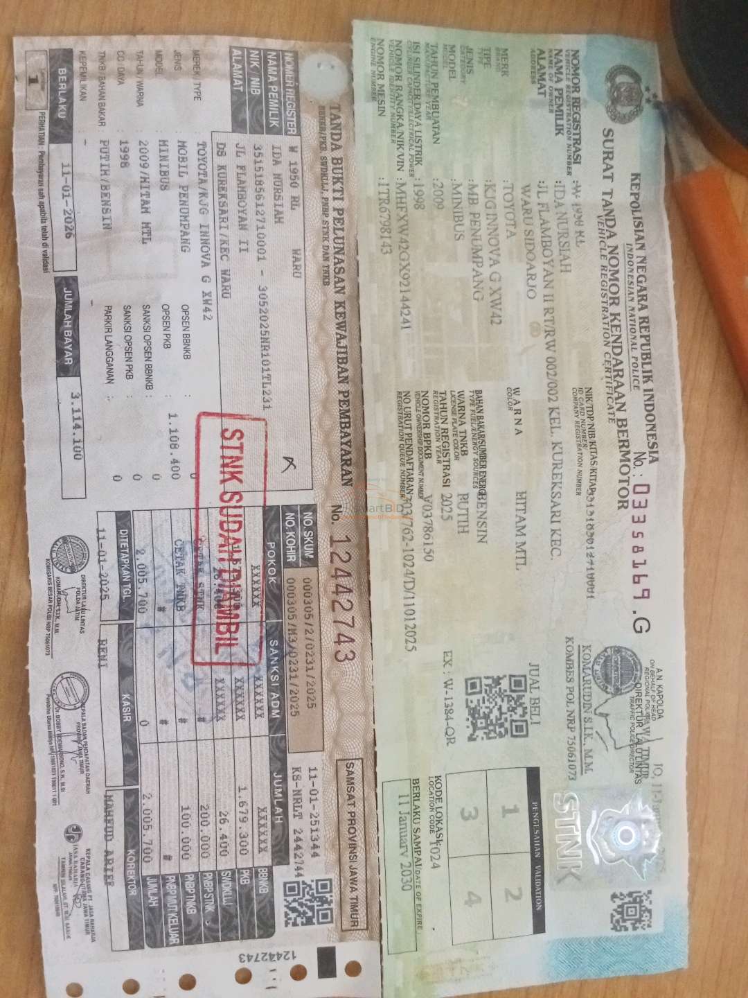 TOYOTA INNOVA G