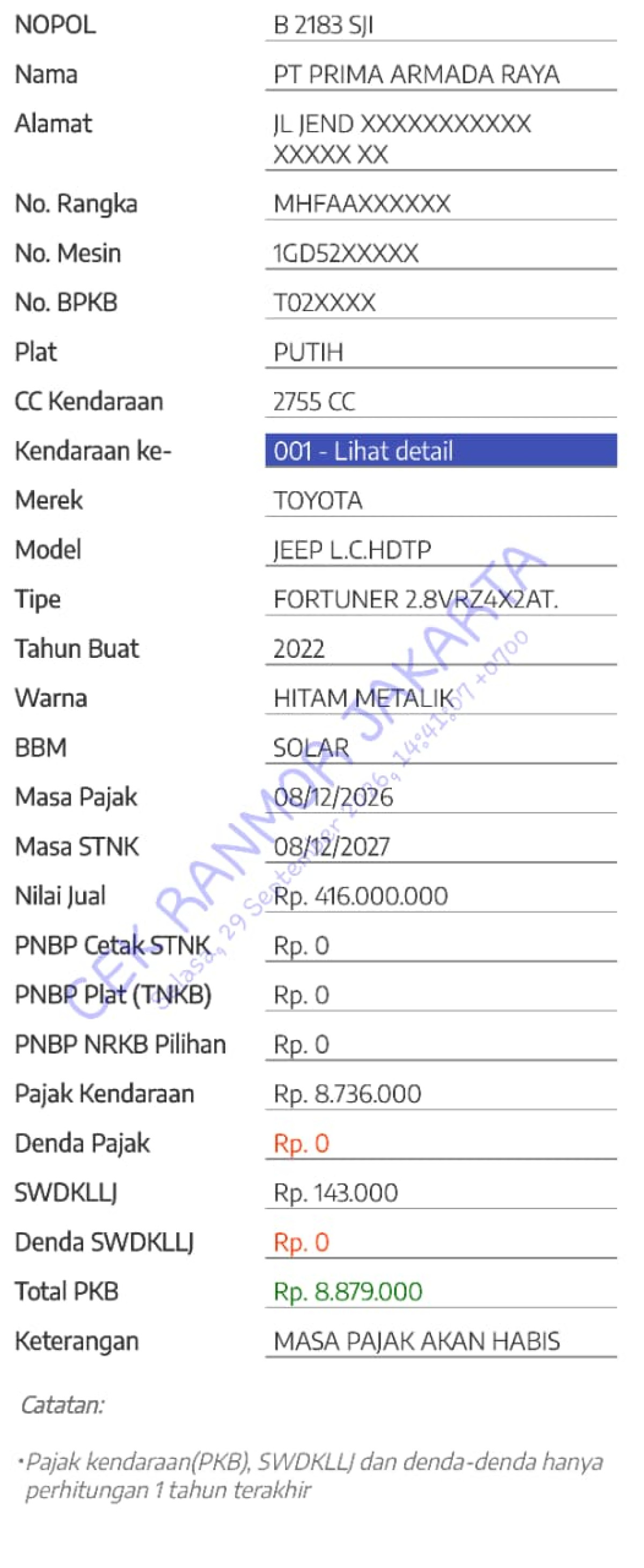 TOYOTA FORTUNER 2.8 VRZ