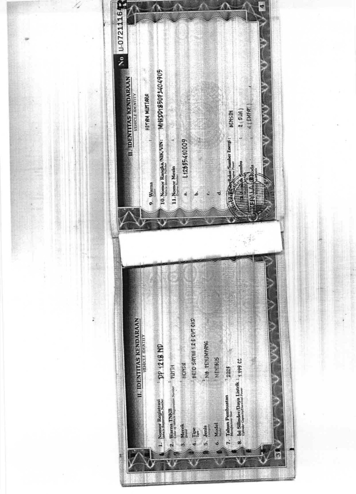 HONDA BRIO SATYA 1.2 E