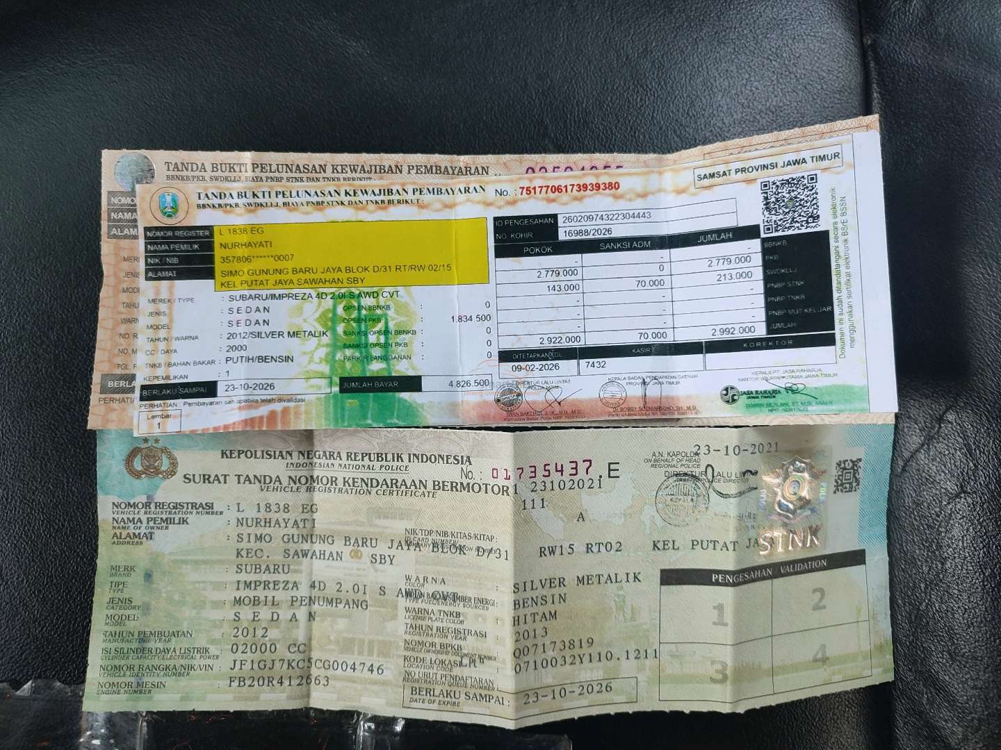 SUBARU IMPREZA 2.0