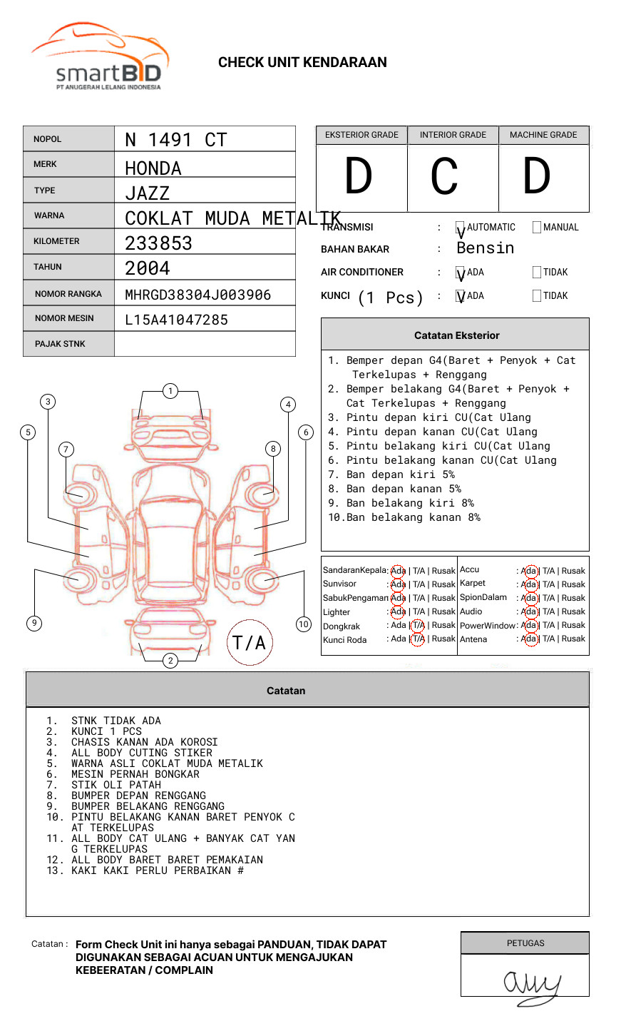 HONDA JAZZ GD3 1.5 IDSI AT