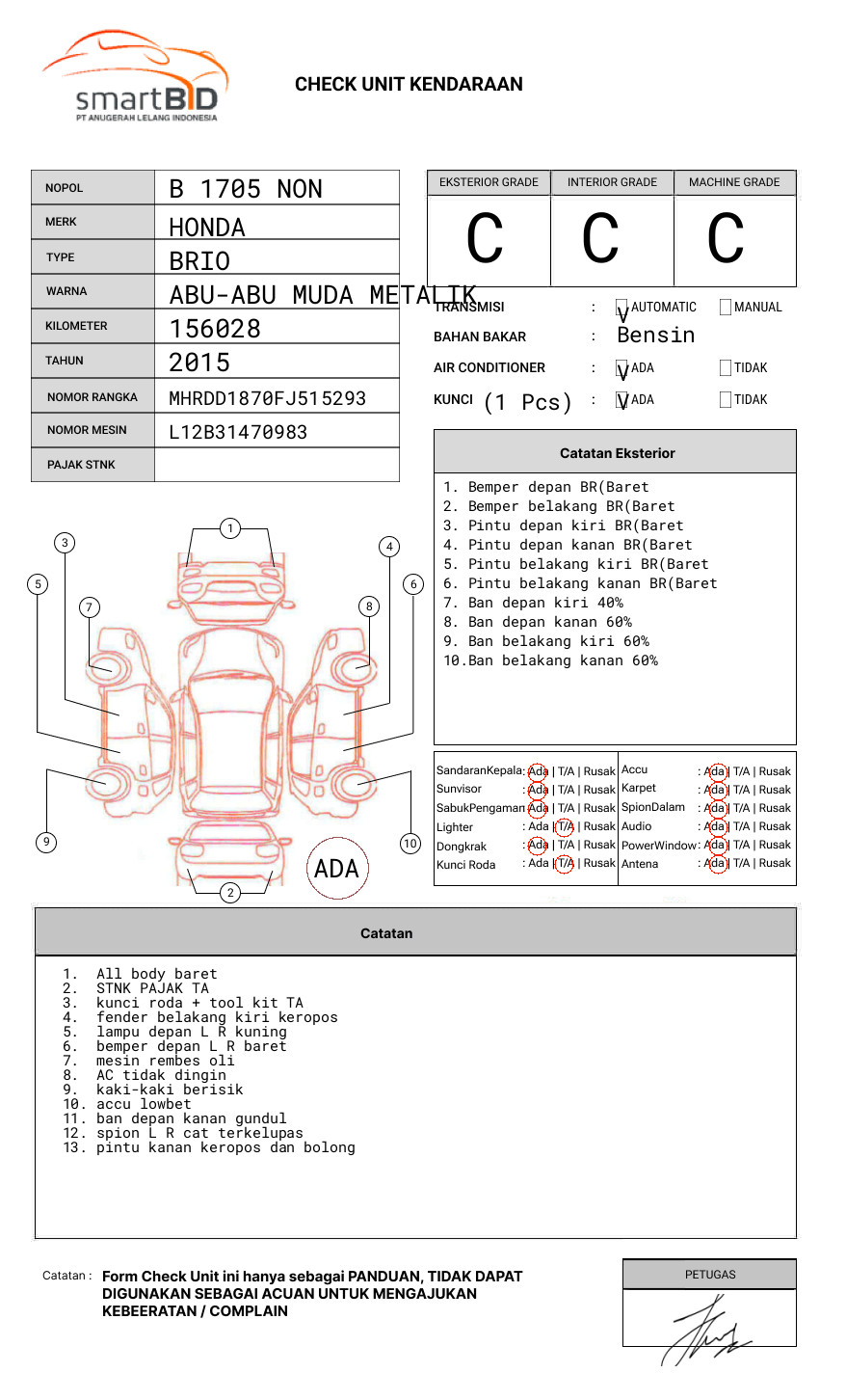 HONDA BRIO SATYA 1.2 E