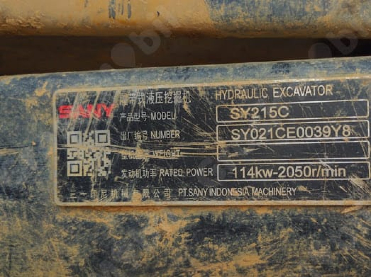 SANY EXCAVATOR SY215C