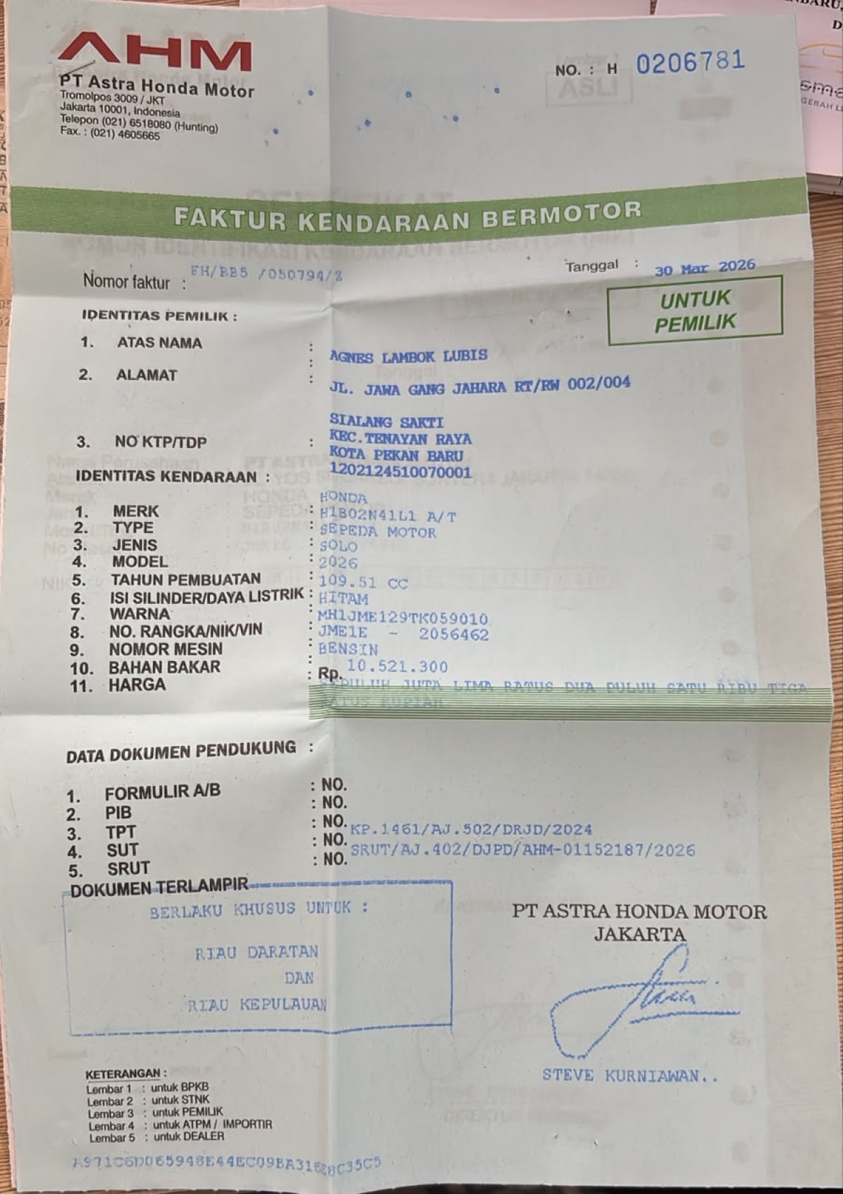 HONDA BEAT CBS FI CW