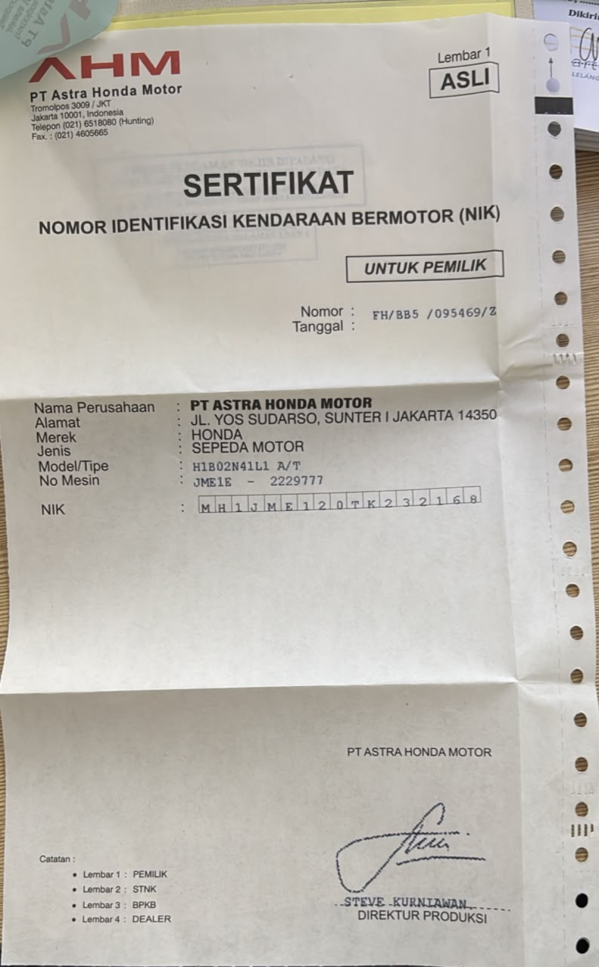 HONDA BEAT CBS FI CW