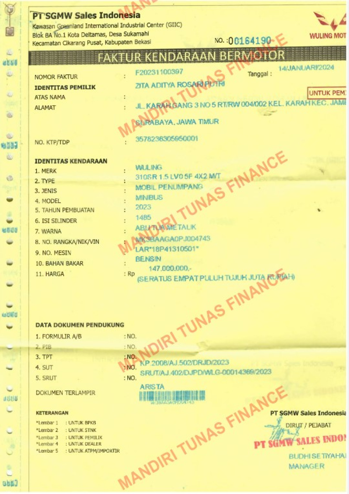 WULING ALVEZ 1.5