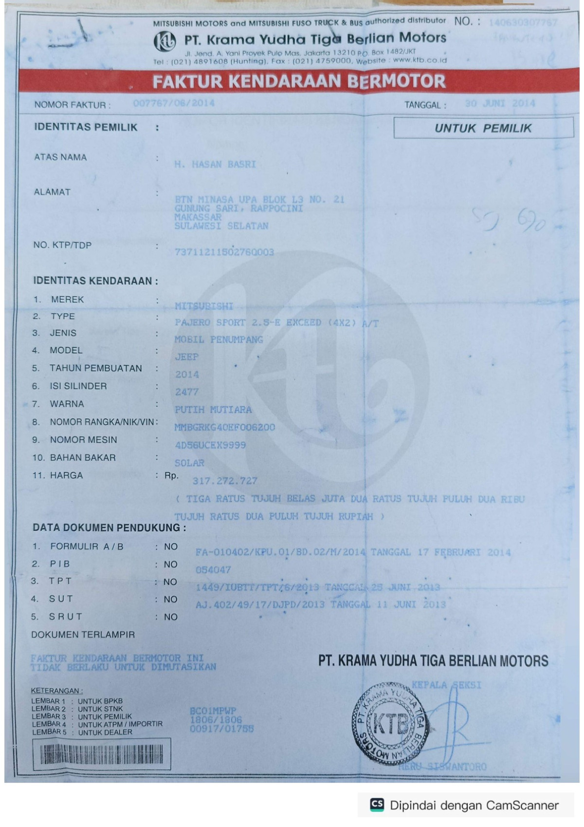 MITSUBISHI PAJERO SPORT 2.5 E EXCEED 4X2
