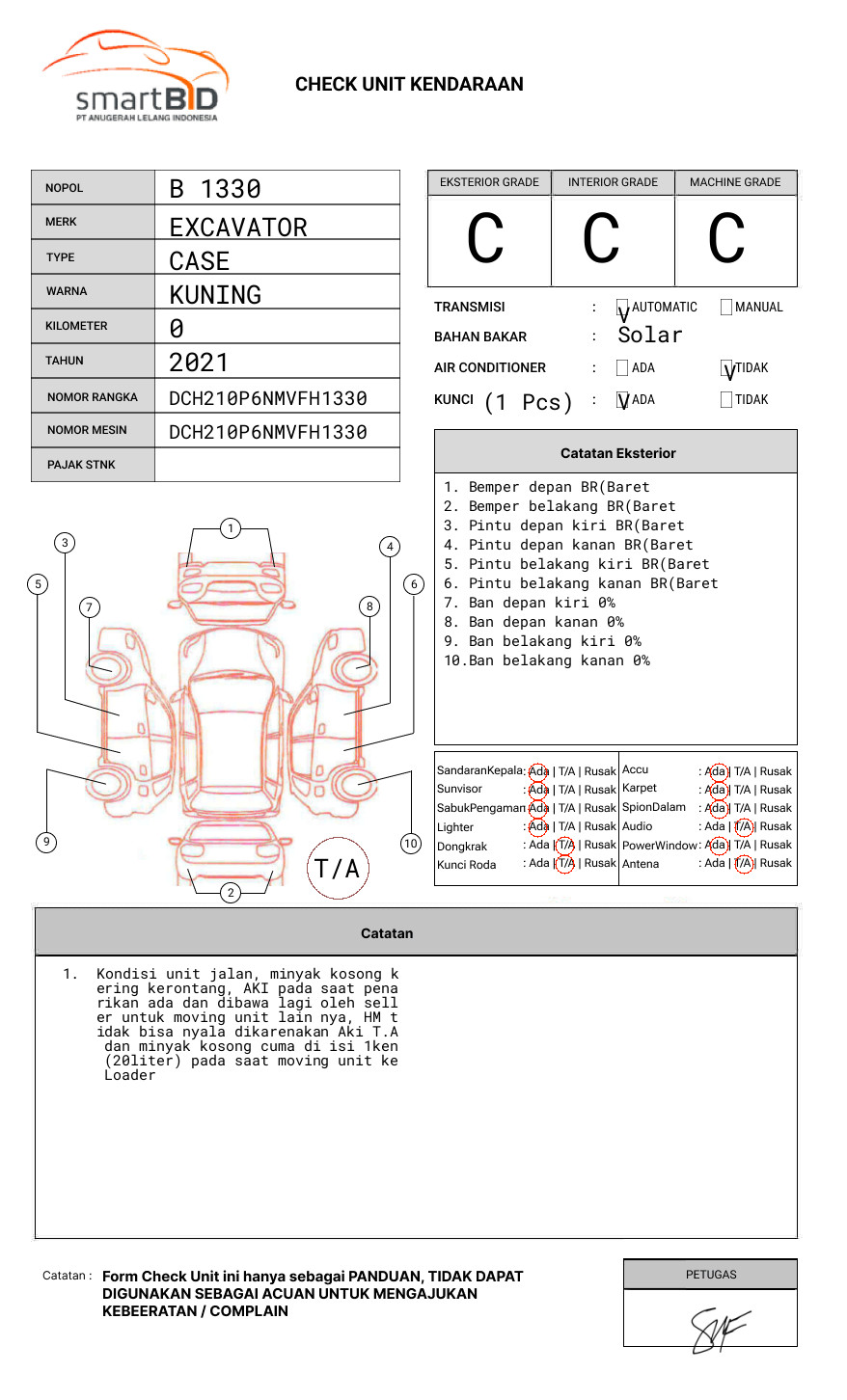 EXCAVATOR EXCAVATOR CX210C