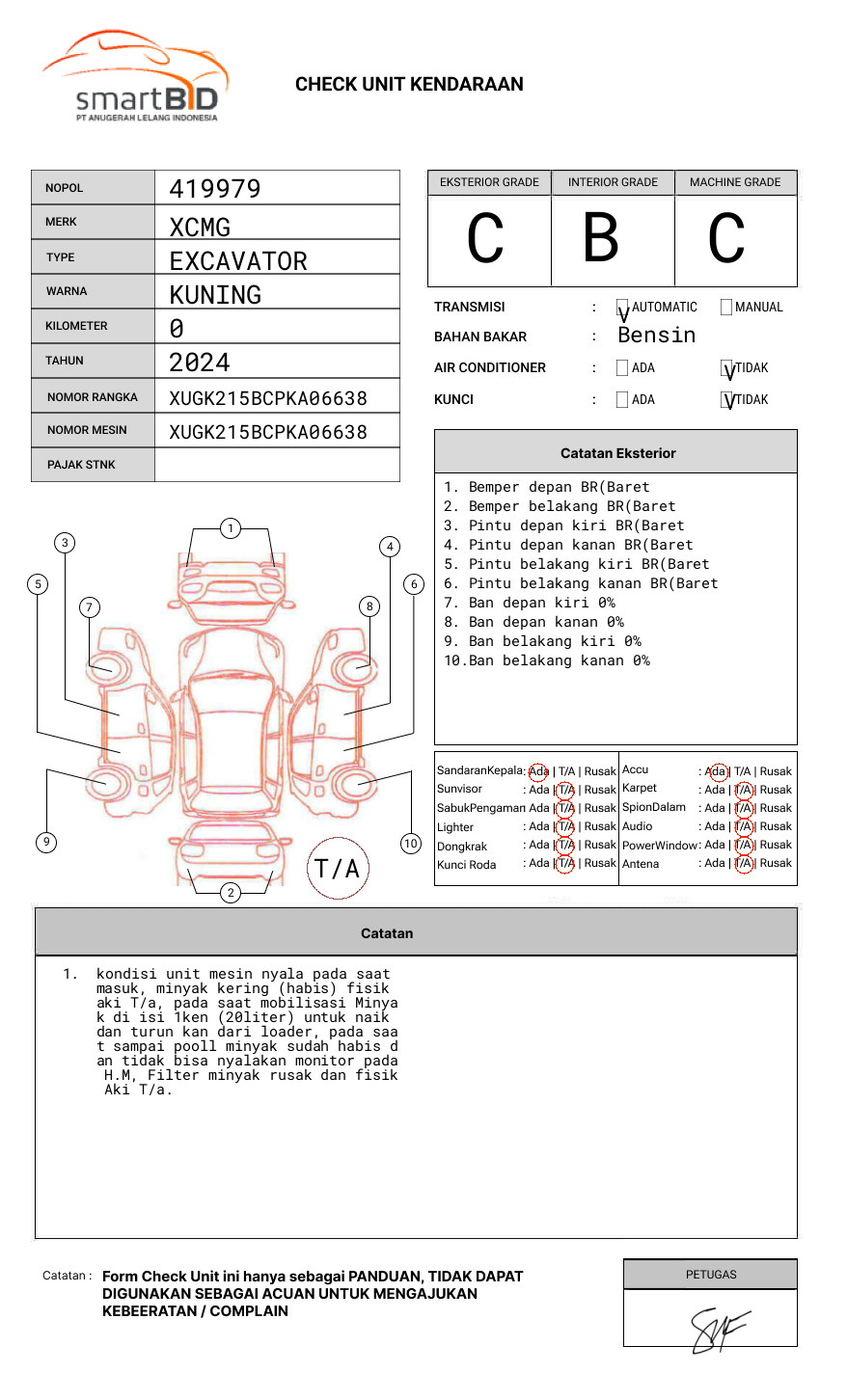 XCMG EXCAVATOR XE215C