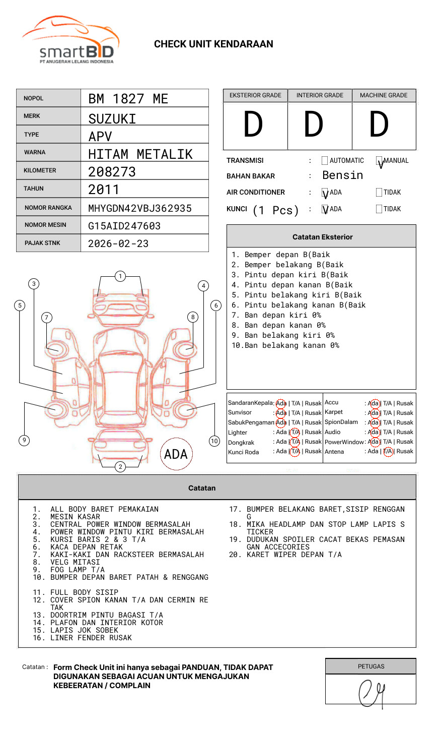 SUZUKI APV DLX