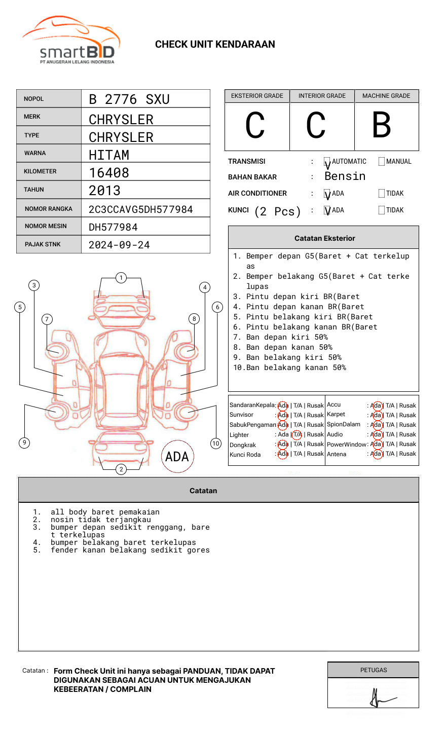 CHRYSLER 300C 3.6 AT