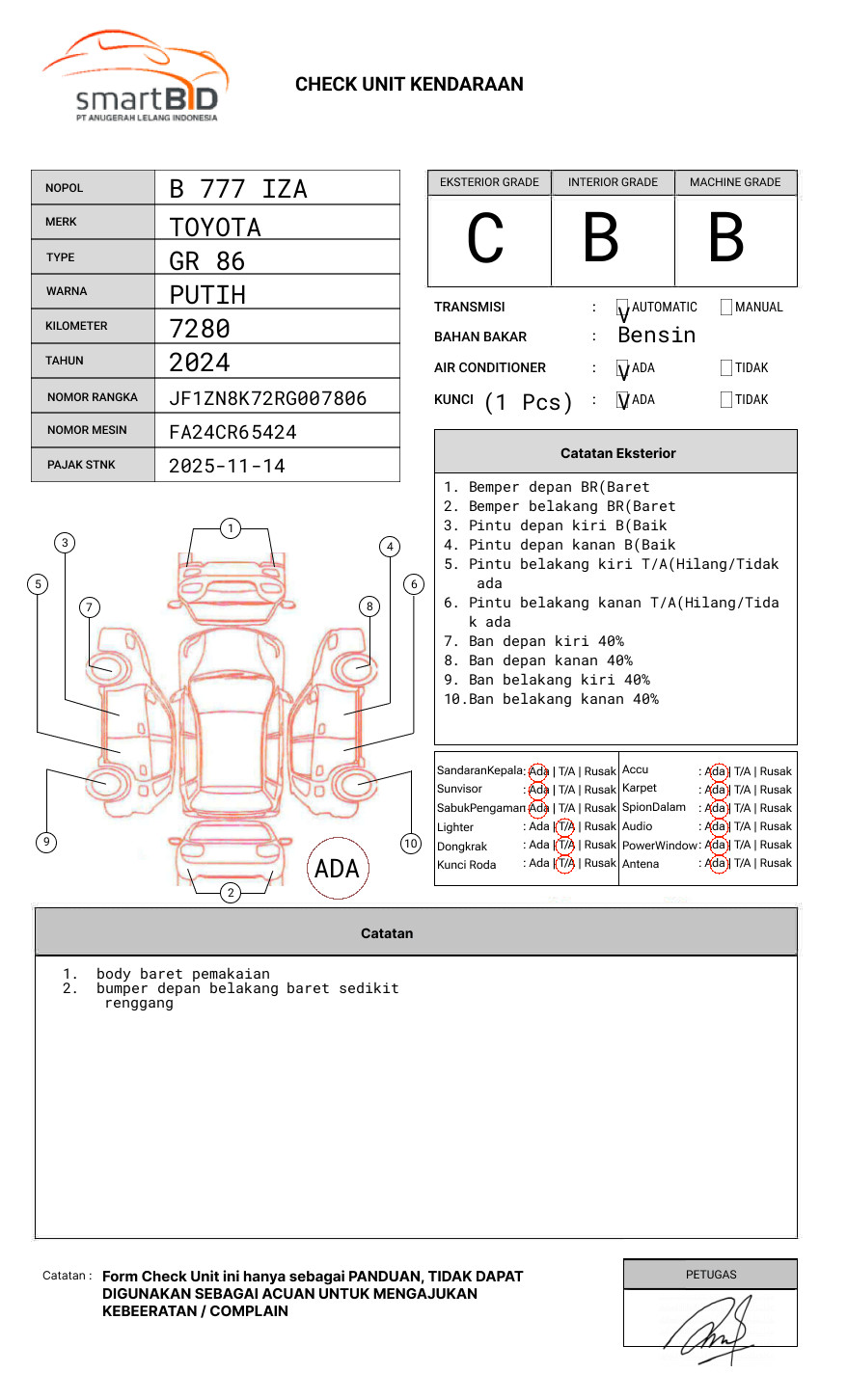 TOYOTA 2.4L AT