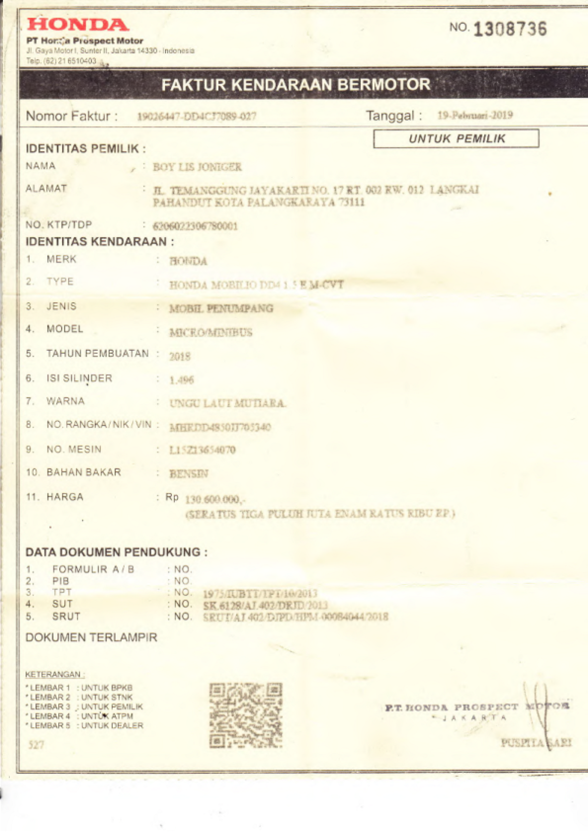 HONDA MOBILIO