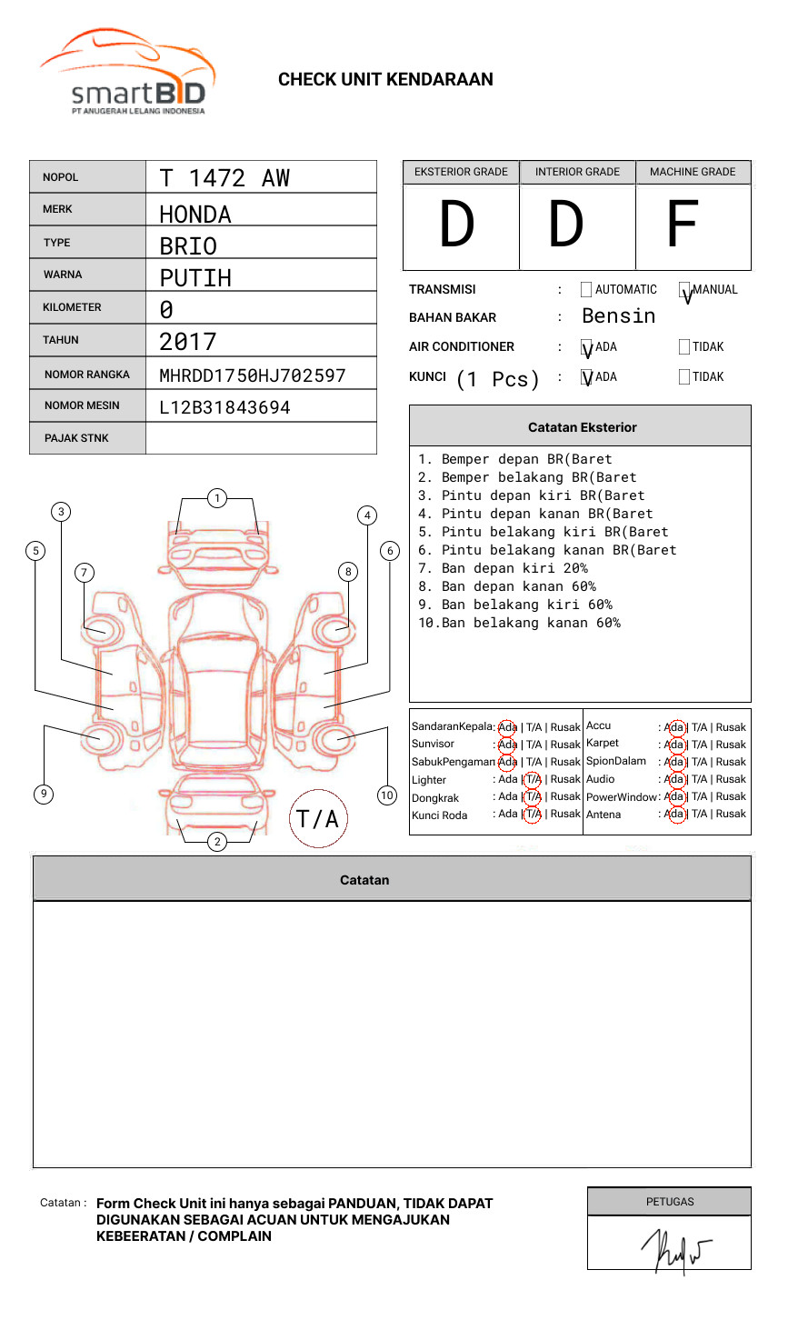 HONDA  BRIO  SATYA DD1 1.2 E