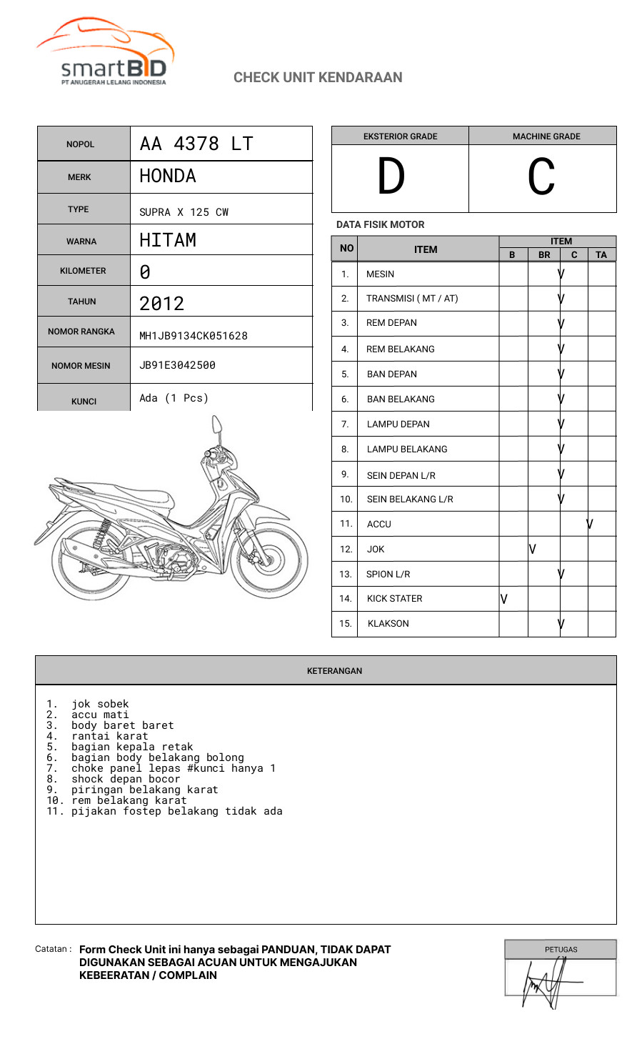 HONDA SUPRA X 125 CW