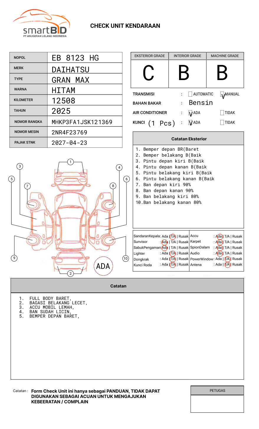 DAIHATSU  GRAN MAX  PICK-UP