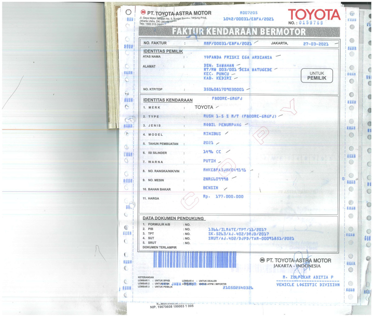 TOYOTA  RUSH  S