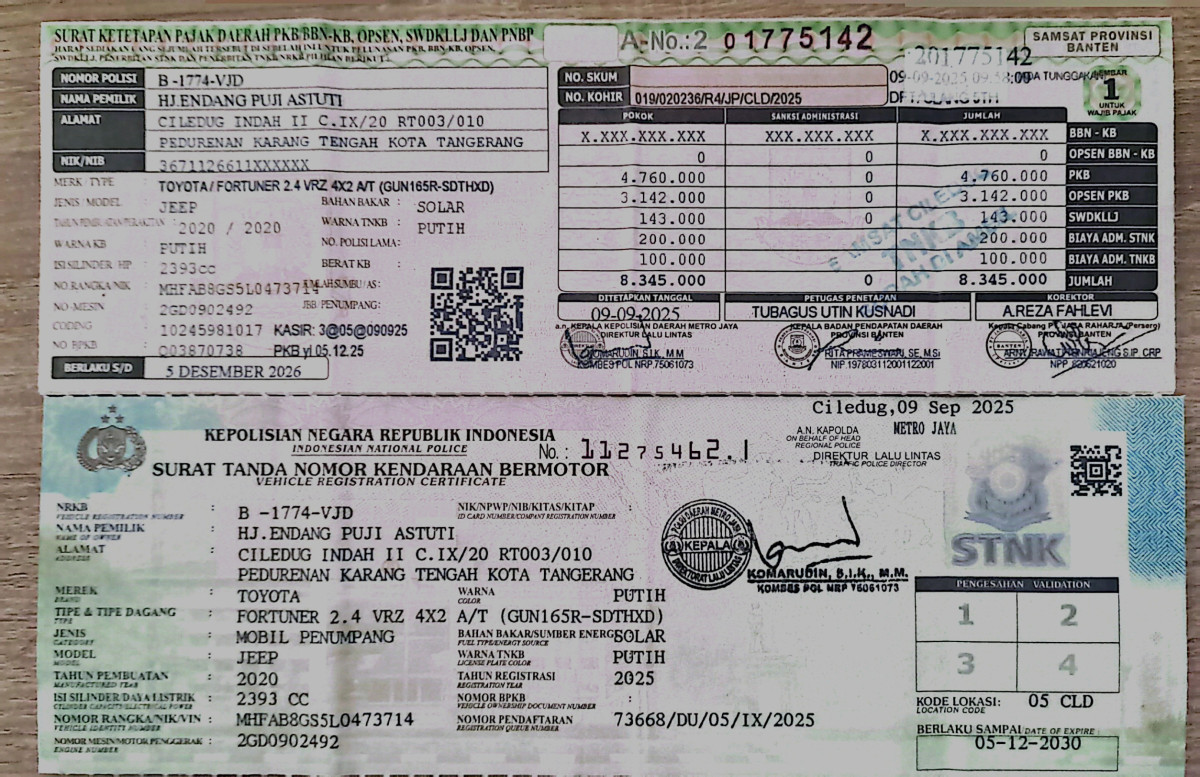 TOYOTA FORTUNER 2.4 VRZ