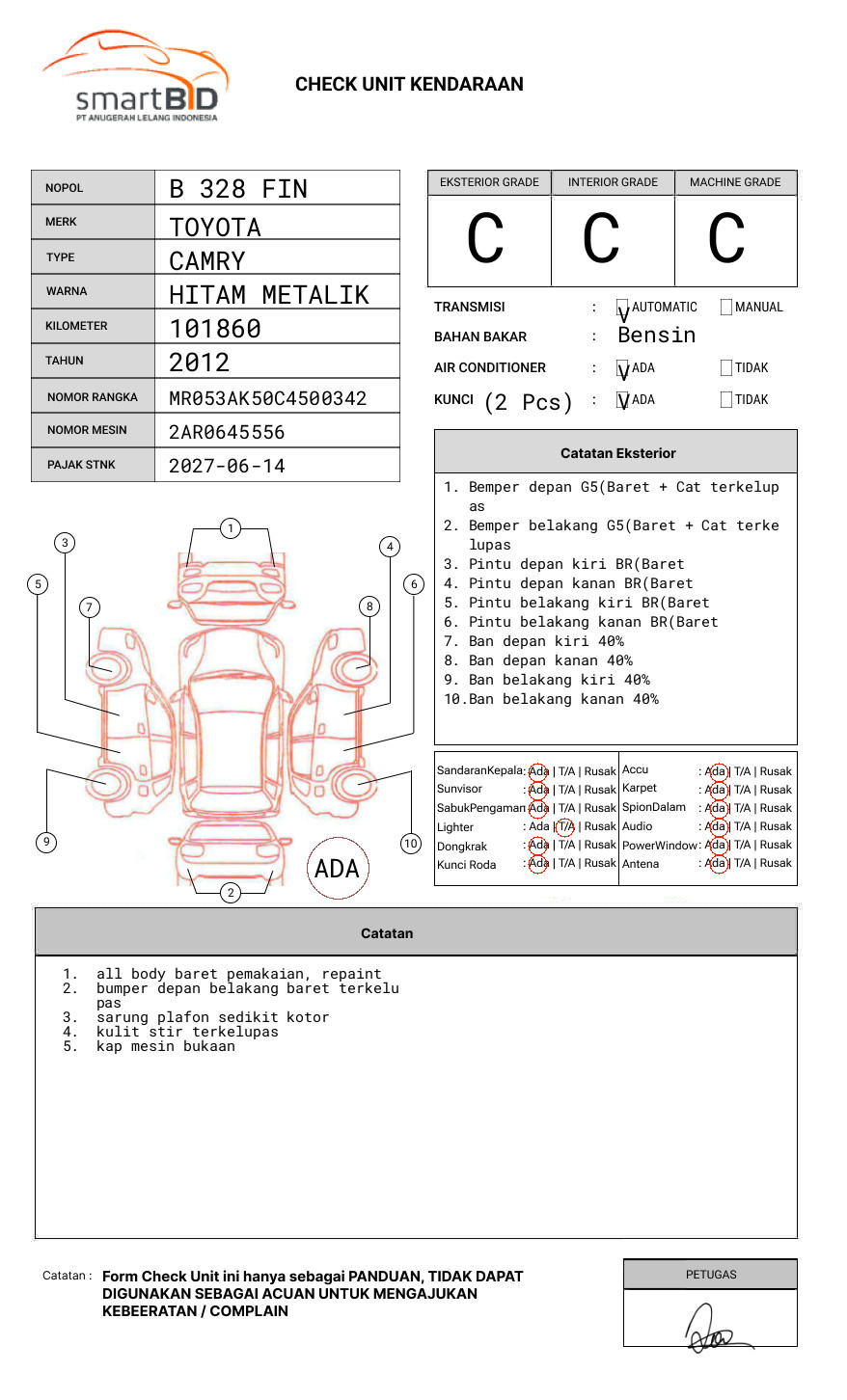 TOYOTA CAMRY V 2.5