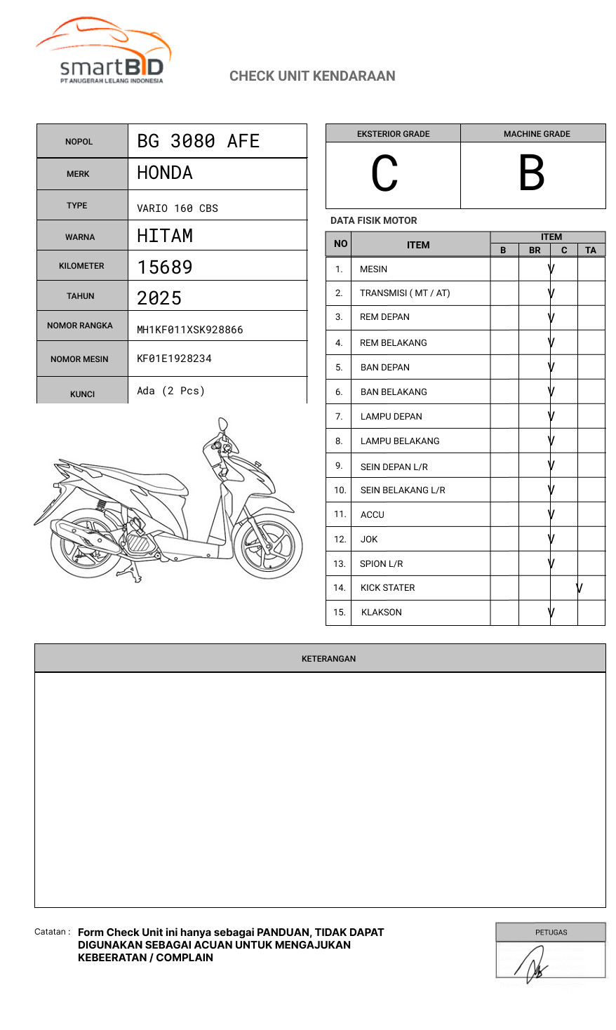 HONDA VARIO 160 CBS