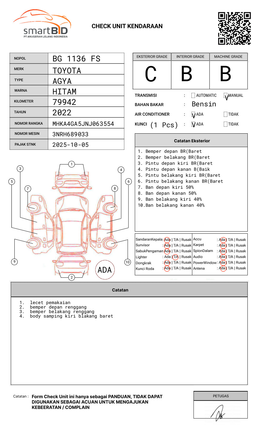 TOYOTA AGYA 1.2 G