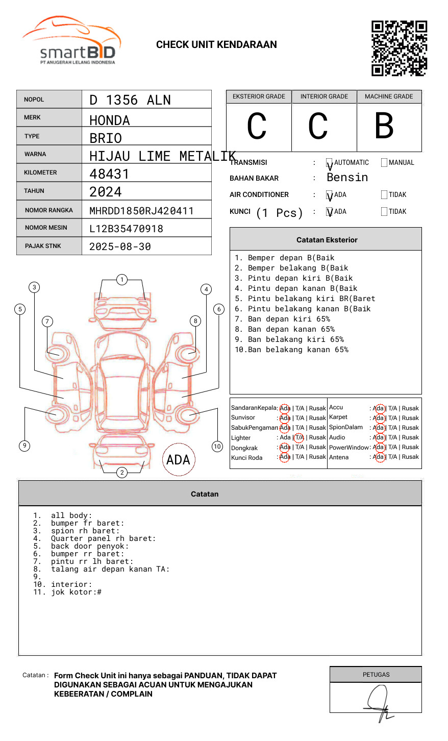 HONDA BRIO SATYA 1.2 E
