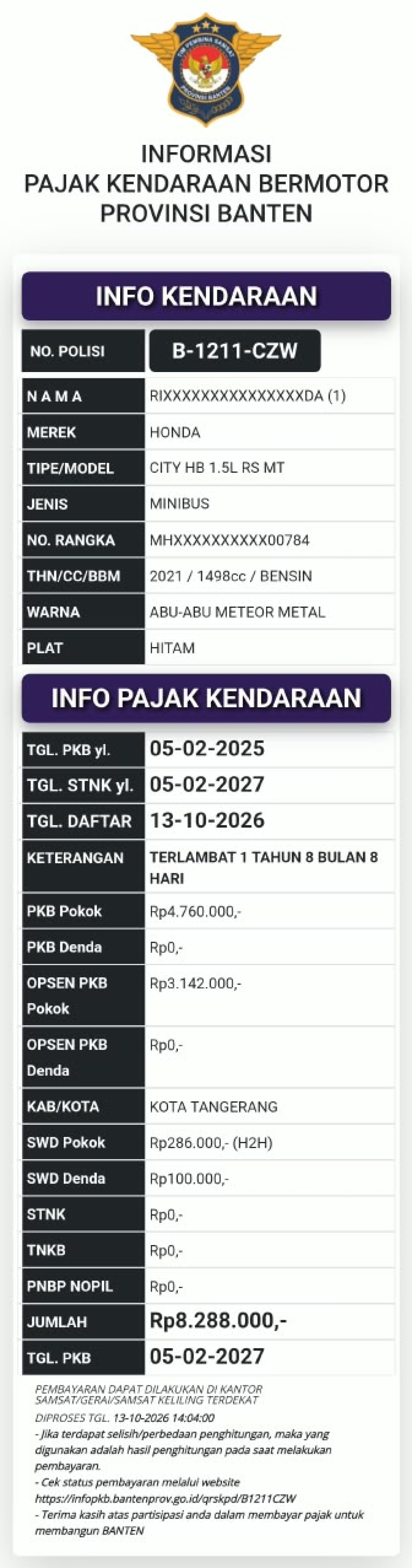 HONDA CITY HB 1.5L RS