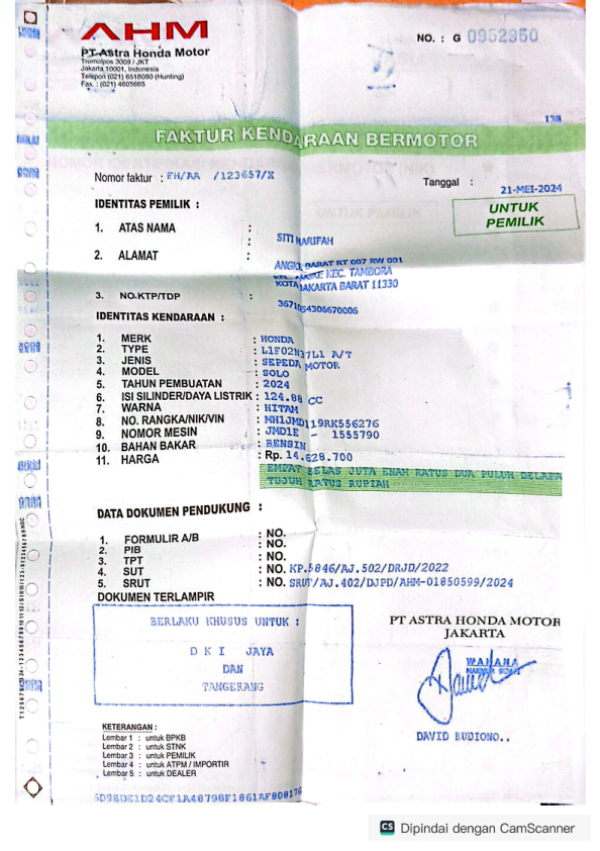 HONDA VARIO 125 CBS