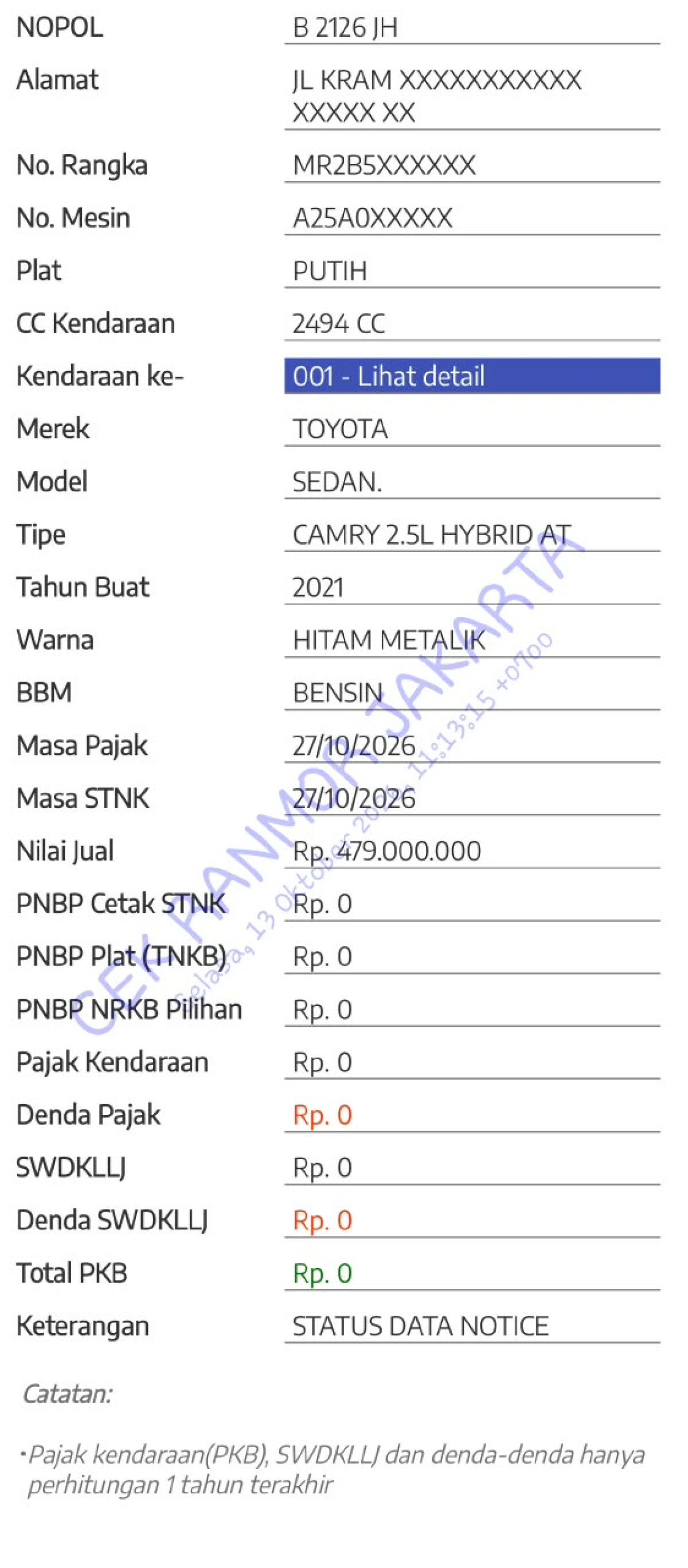 TOYOTA CAMRY 2.5L HYBRID