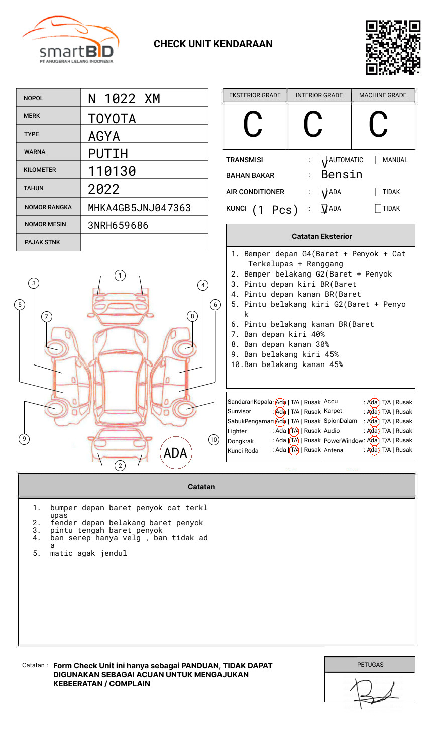 TOYOTA  AGYA  1.2 G
