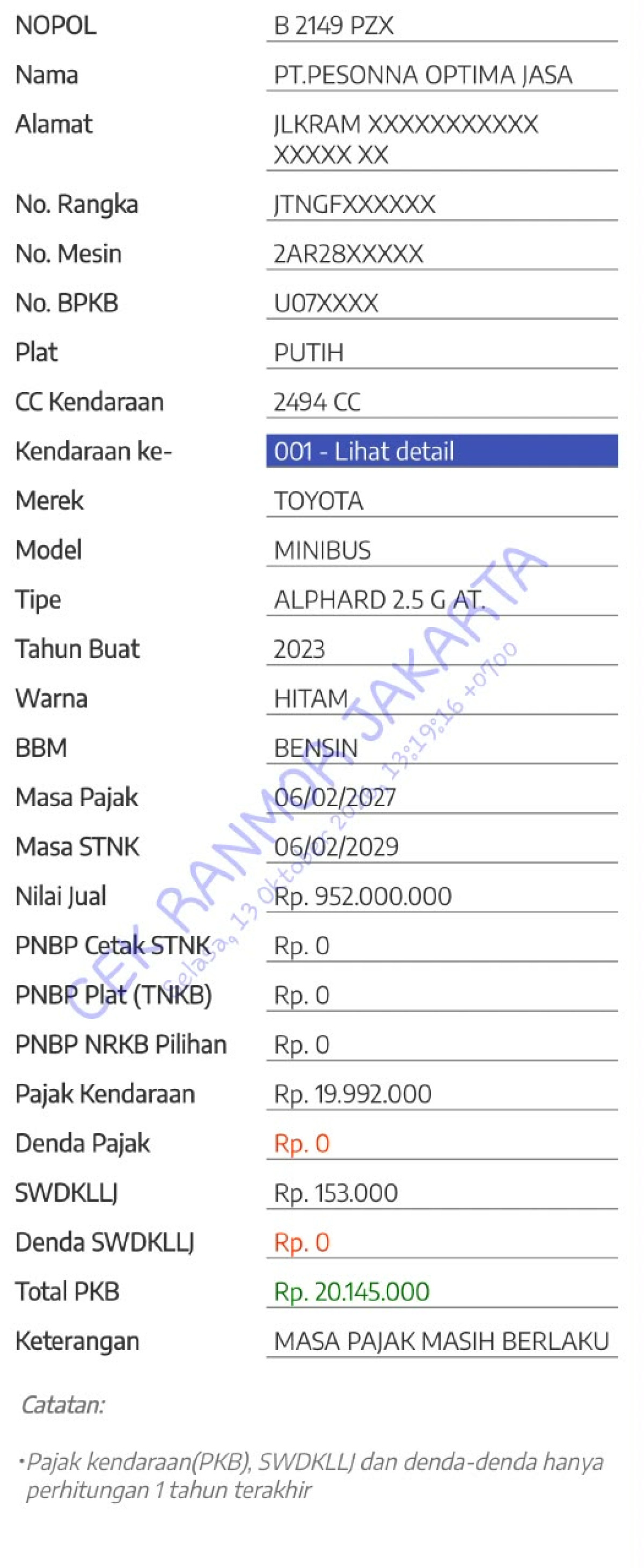 TOYOTA ALPHARD 2.5 G
