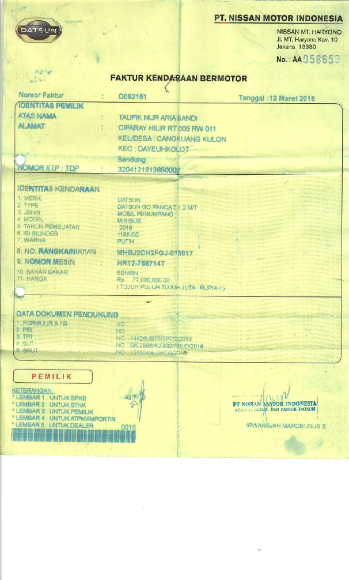 DATSUN  GO PANCA  T