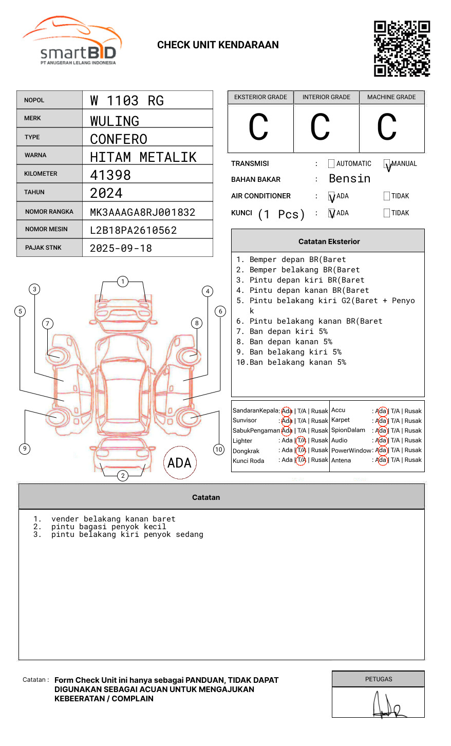 WULING  CONFERO  1.5 DB MY (4X2)