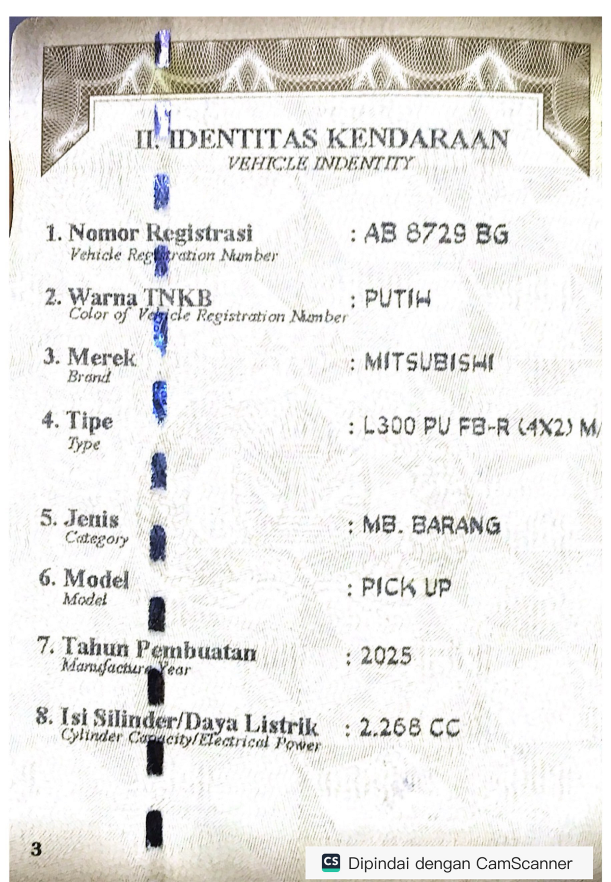 MITSUBISHI  L 300 L300 PU FB-R (4X2)