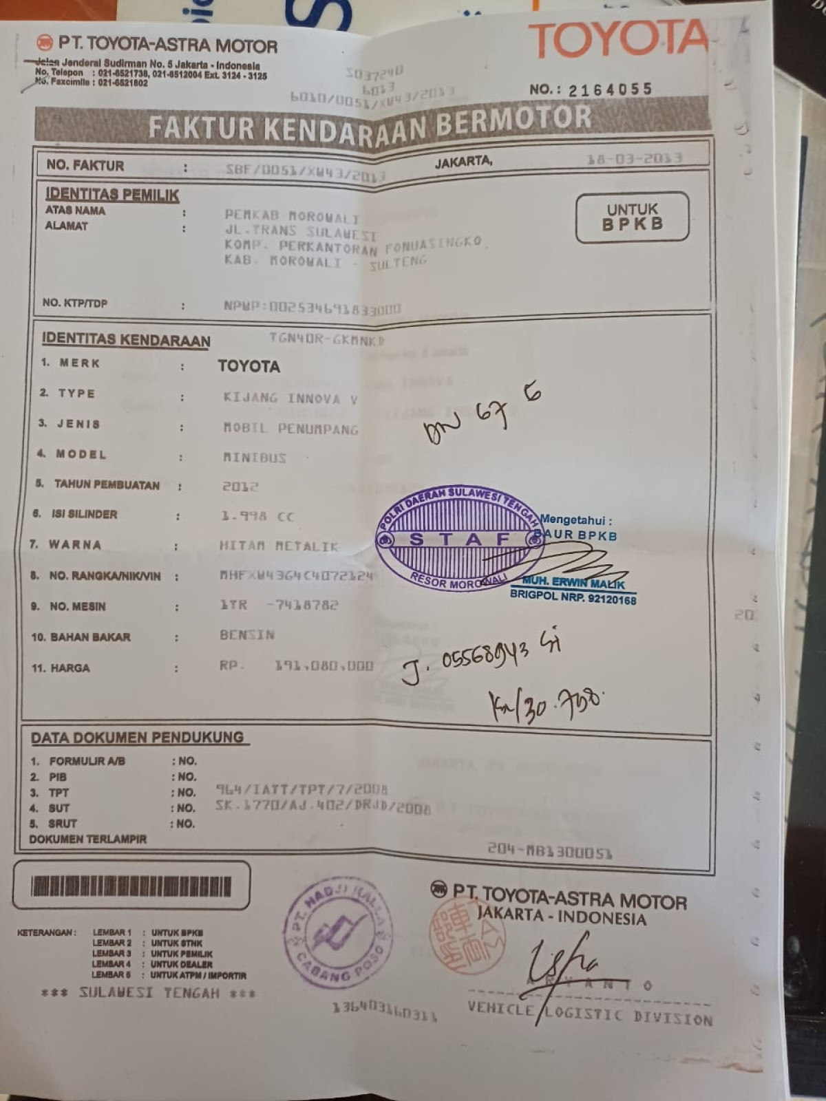 TOYOTA INNOVA  V