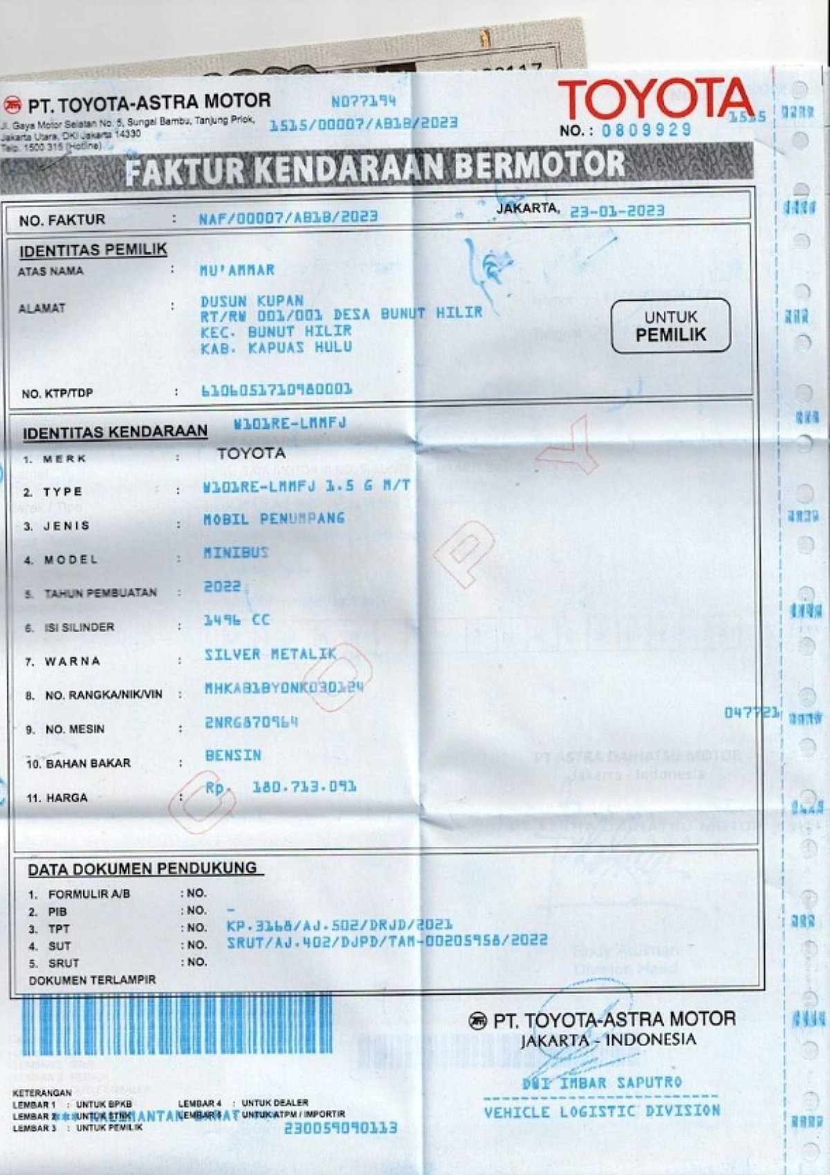 TOYOTA AVANZA