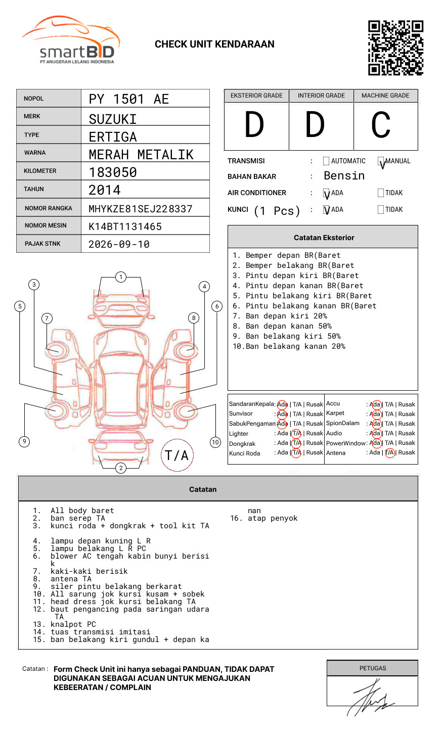 SUZUKI  ERTIGA  DX
