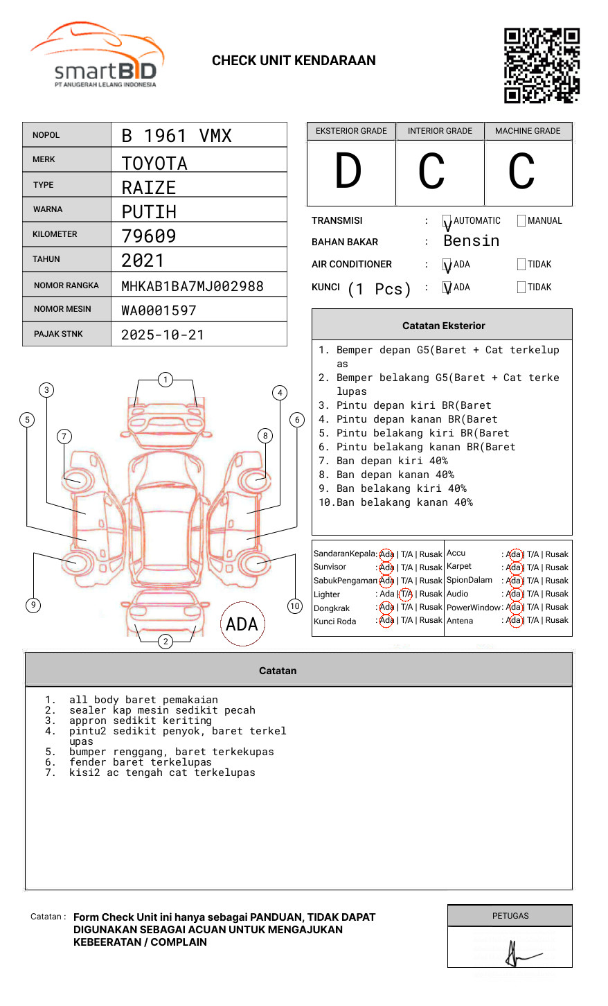 TOYOTA RAIZE 1.2 G