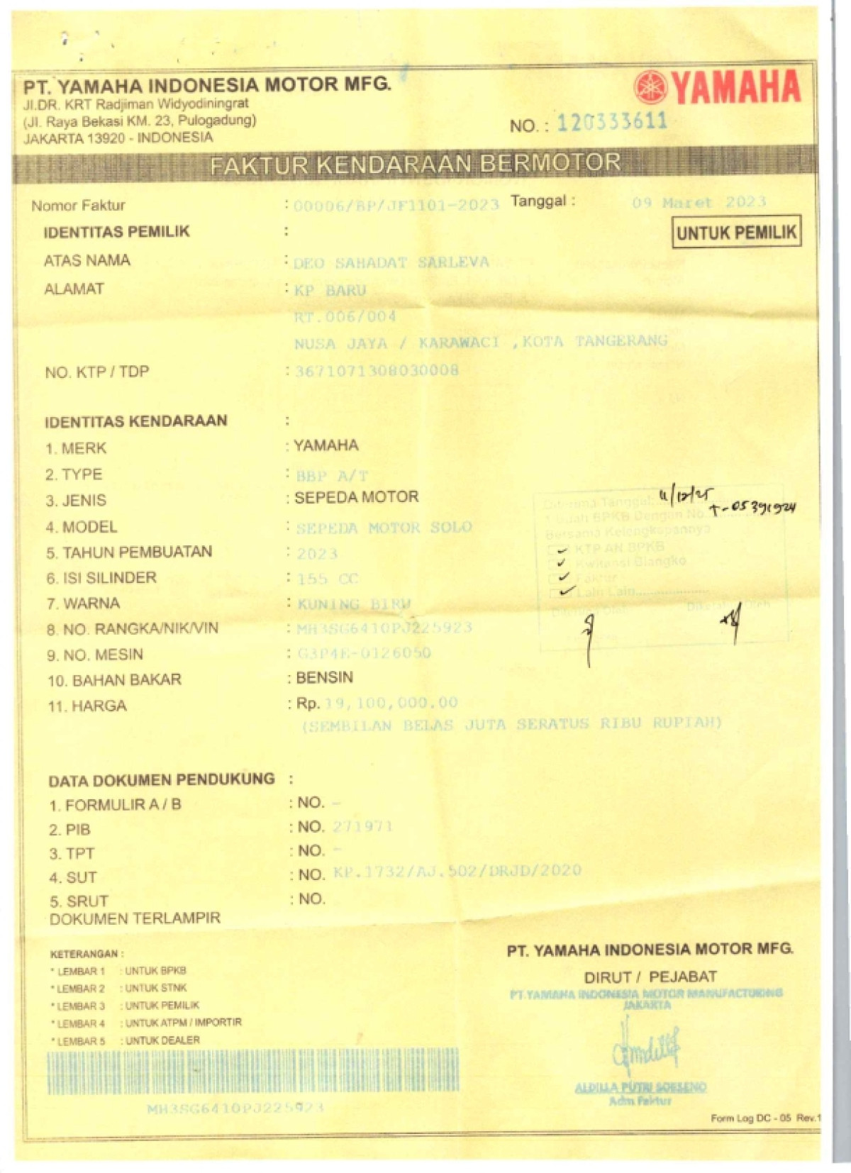 YAMAHA AEROX 155