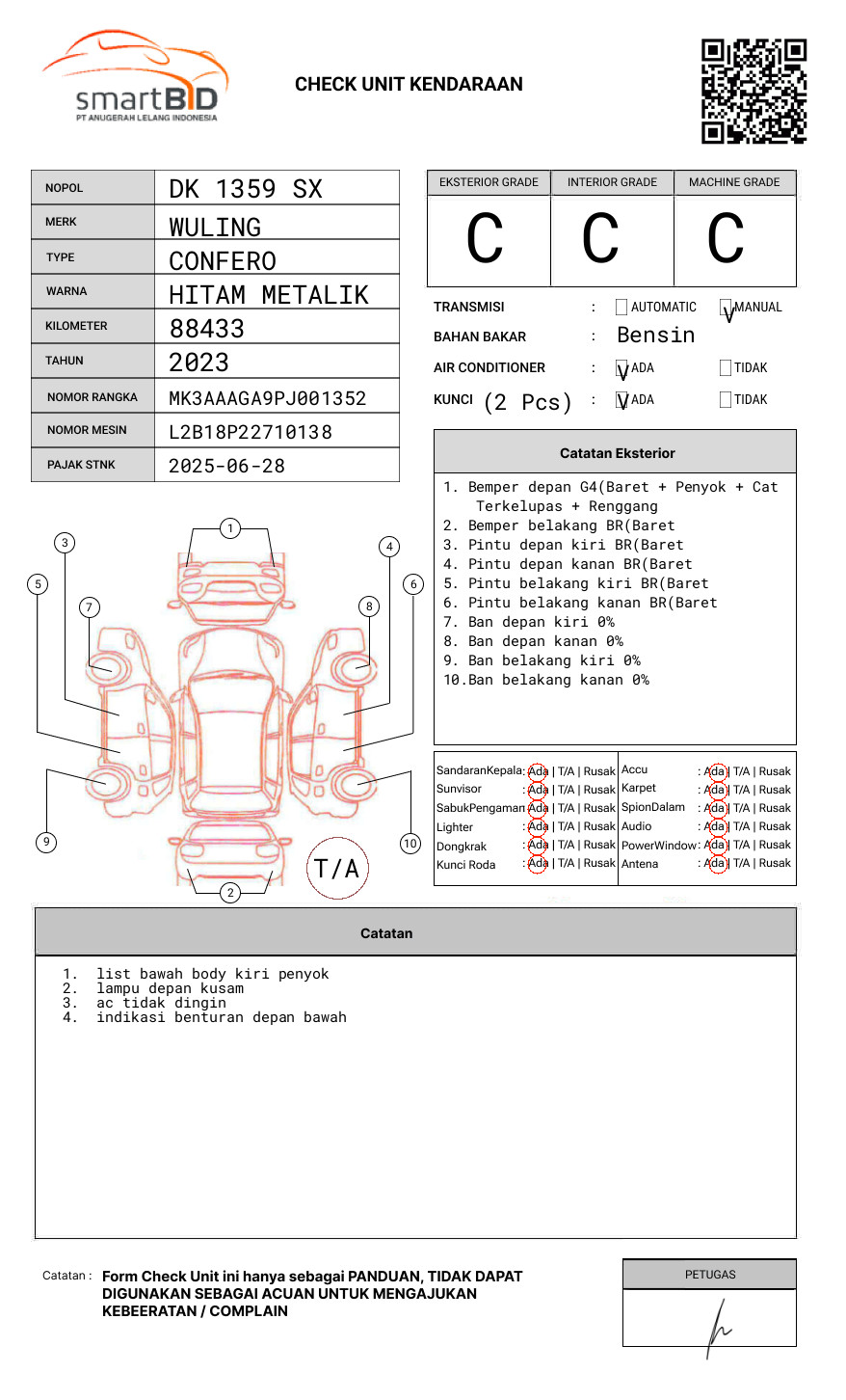 WULING CONFERO 1.5 DB MY (4X2)