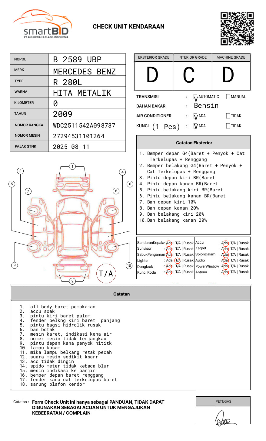 MERCEDES BENZ  R 280L