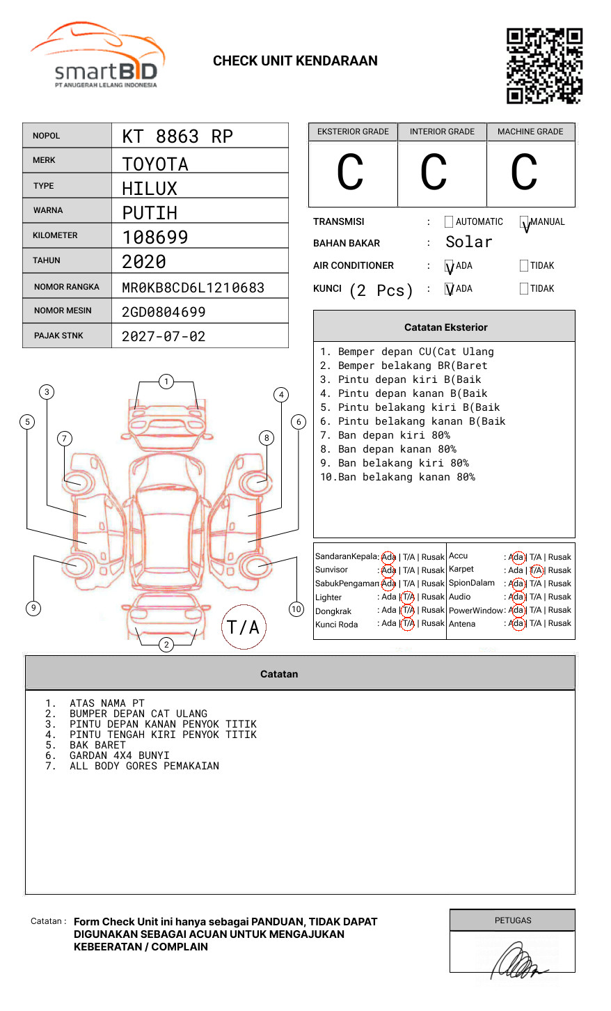 TOYOTA HILUX 2.4G DC 4X4