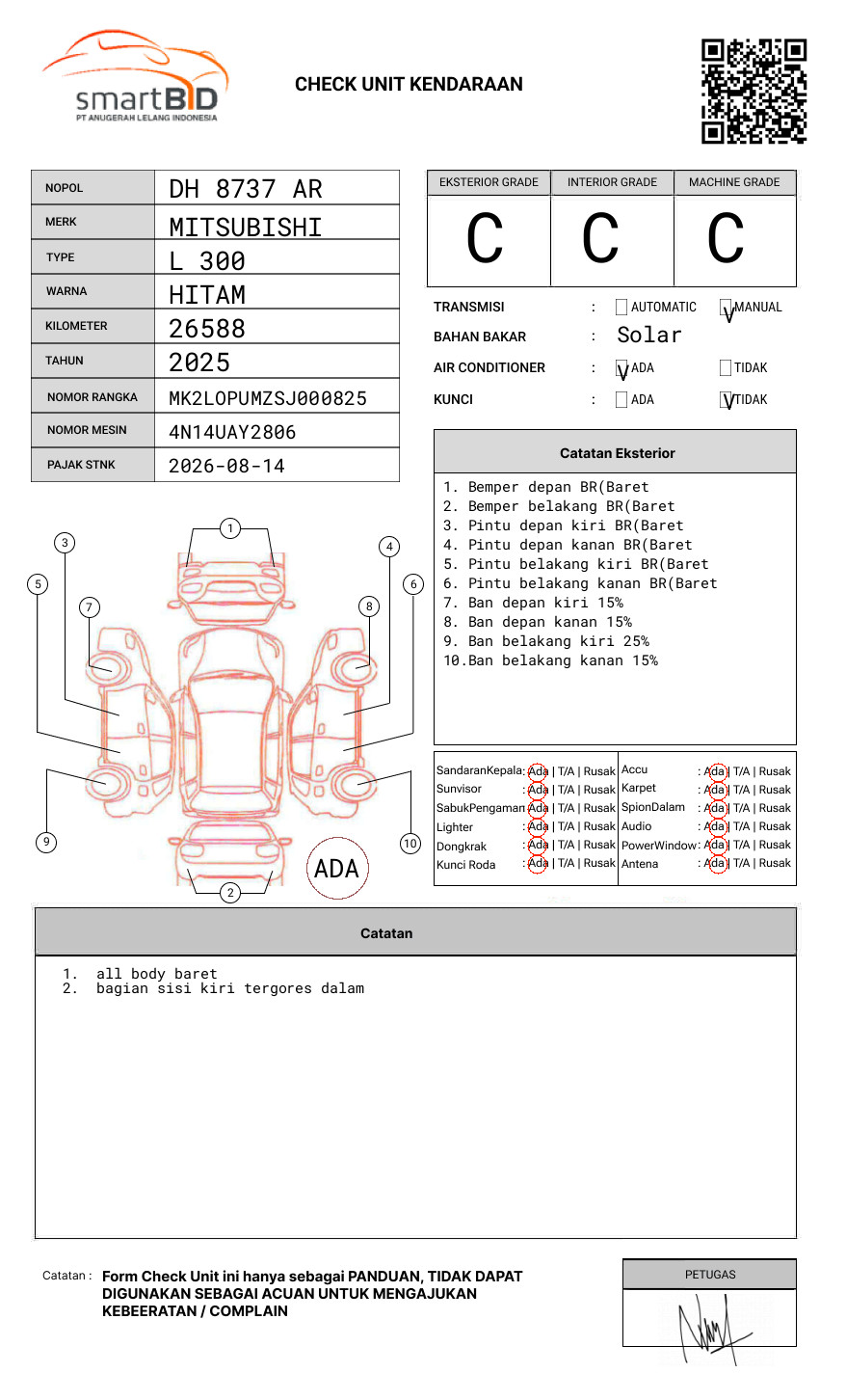 MITSUBISHI L300 PU FB-R (4X2)