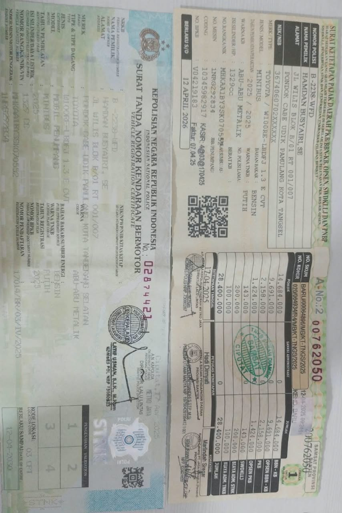 TOYOTA AVANZA 1.3 E
