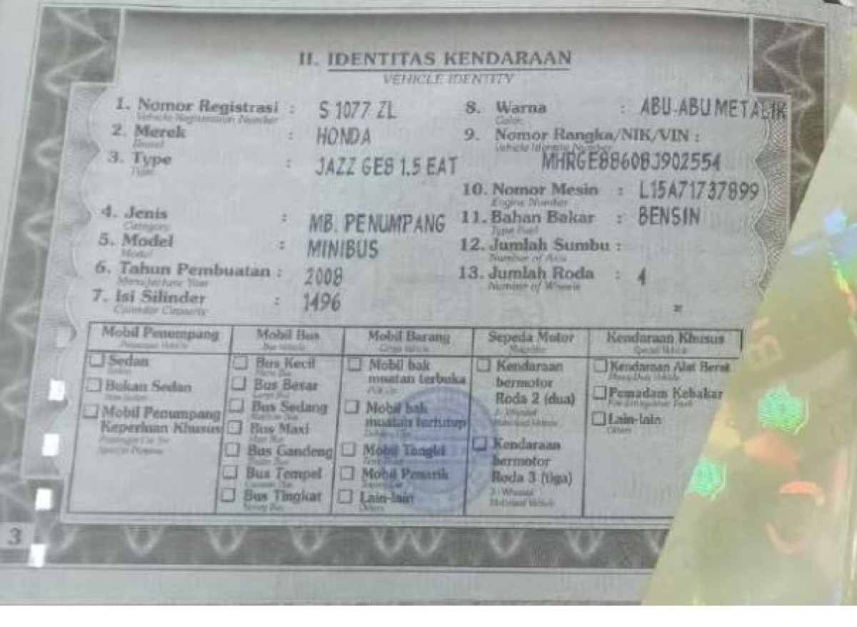 HONDA  JAZZ  GE8 1.5 E