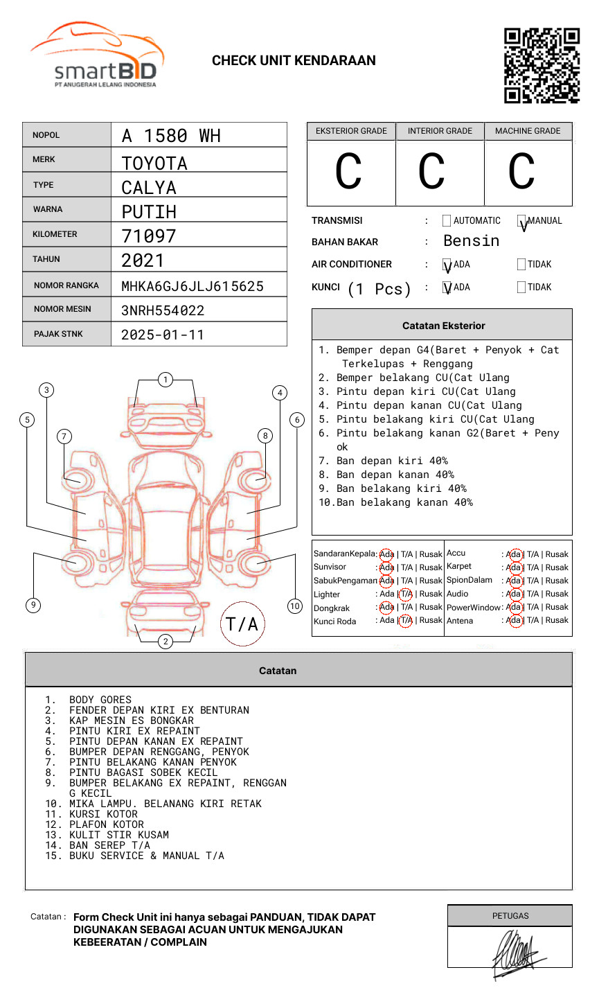 TOYOTA CALYA 1.2 G M/T