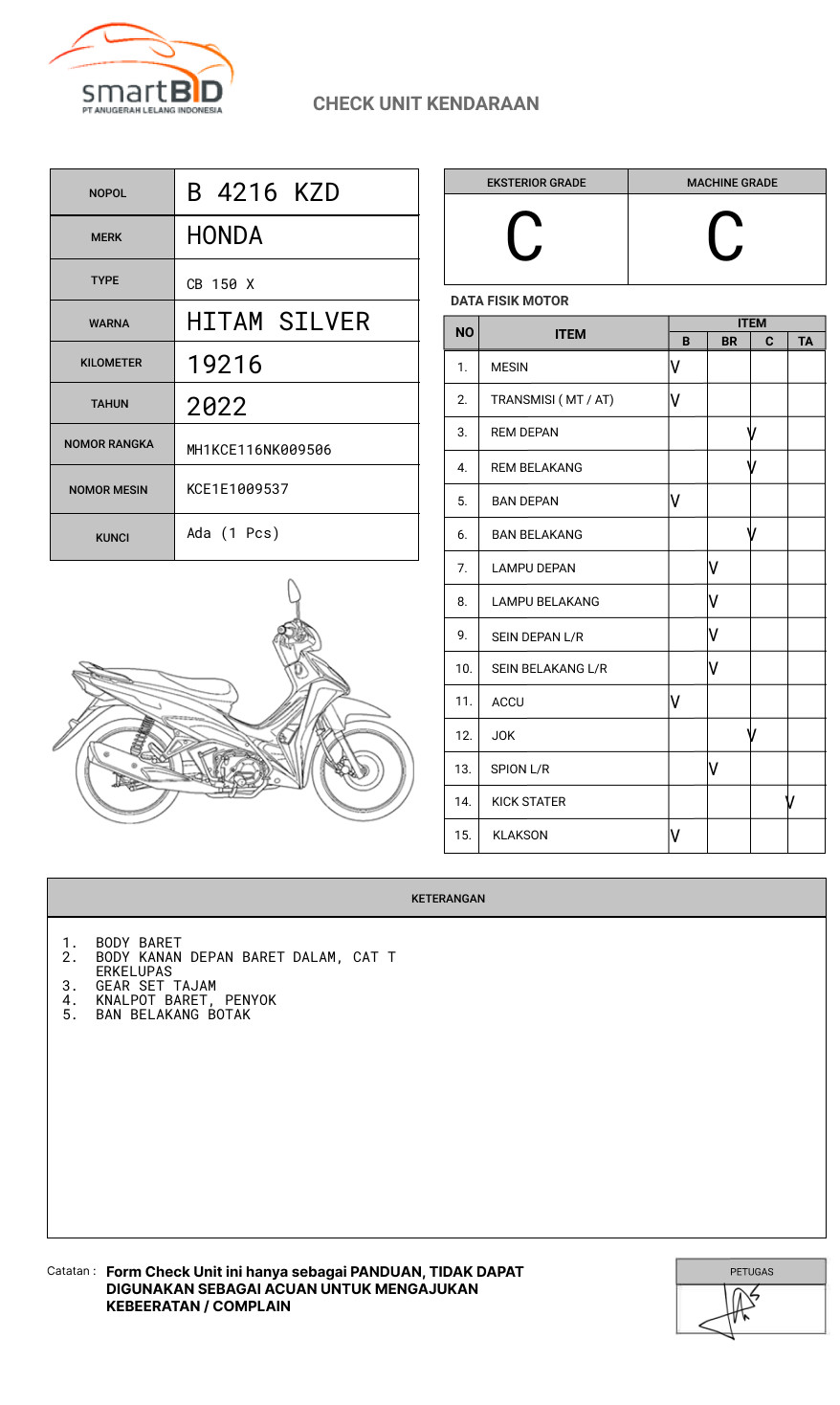 HONDA CB 150 X