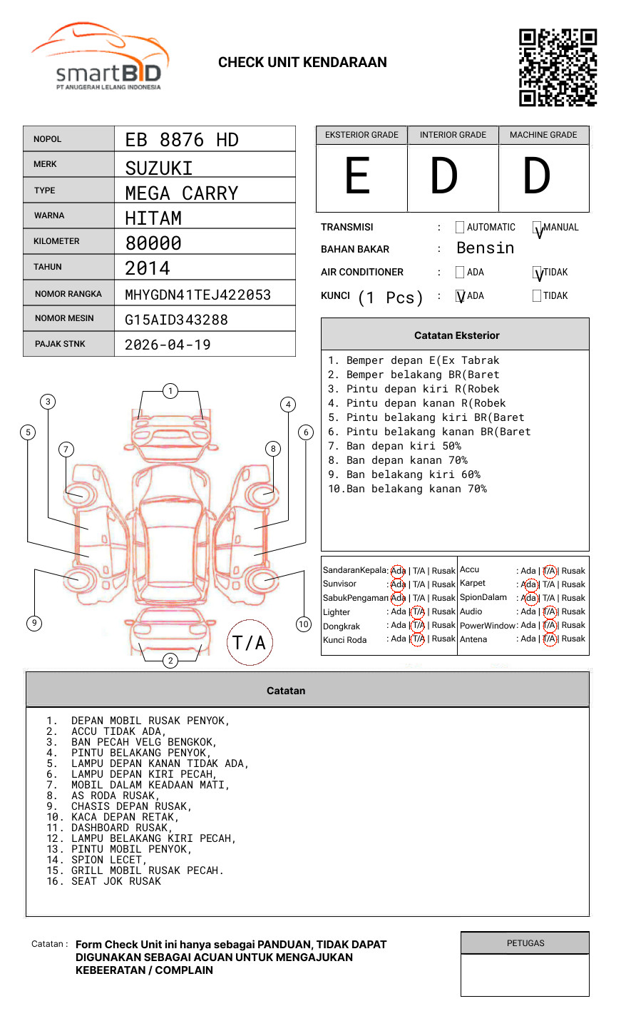 SUZUKI MEGA CARRY PU